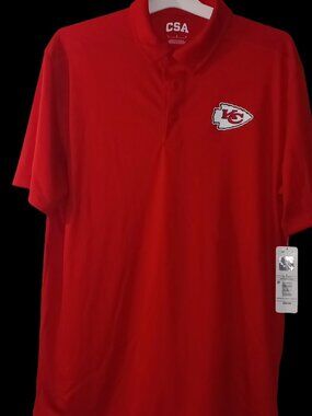 Kansas City Chiefs Red Polo – Moisture Wicking – NWT